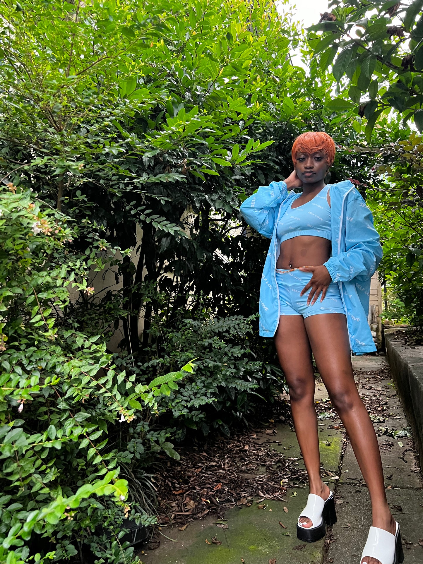 The Self love Light Blue top bottom Set